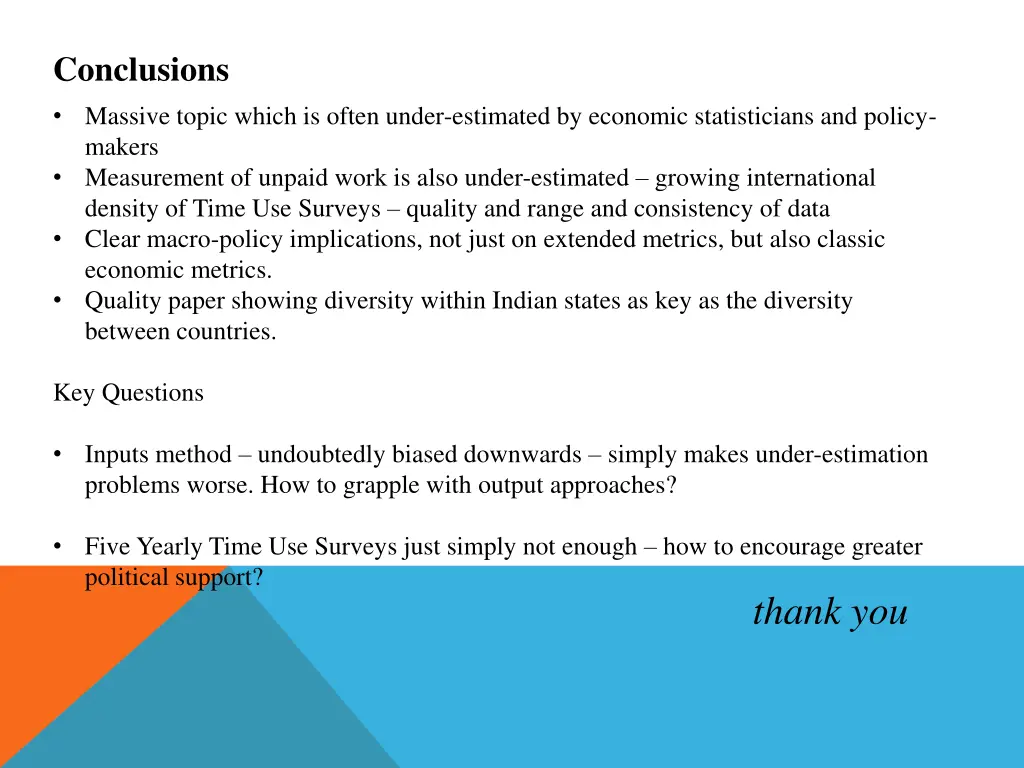 conclusions massive topic which is often under