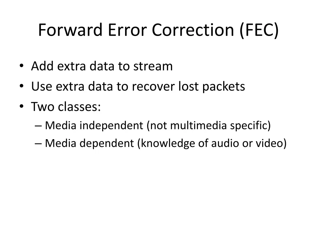 forward error correction fec
