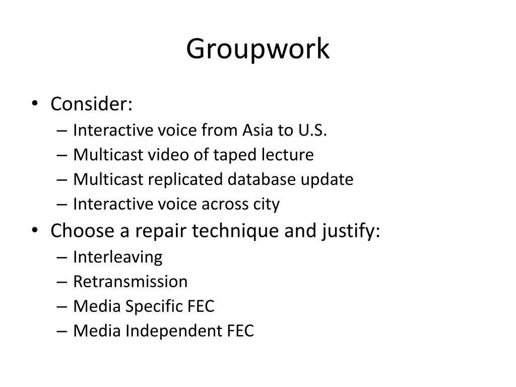 groupwork