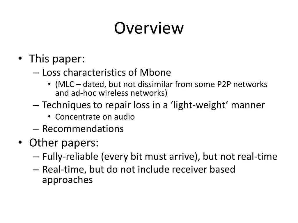 overview 1