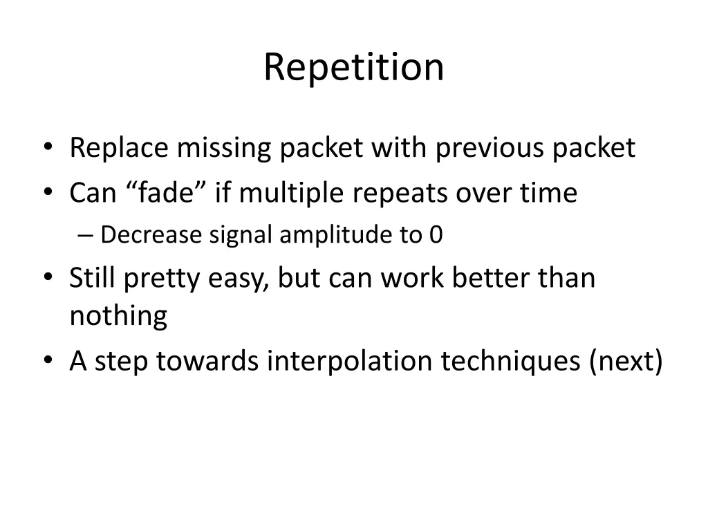 repetition