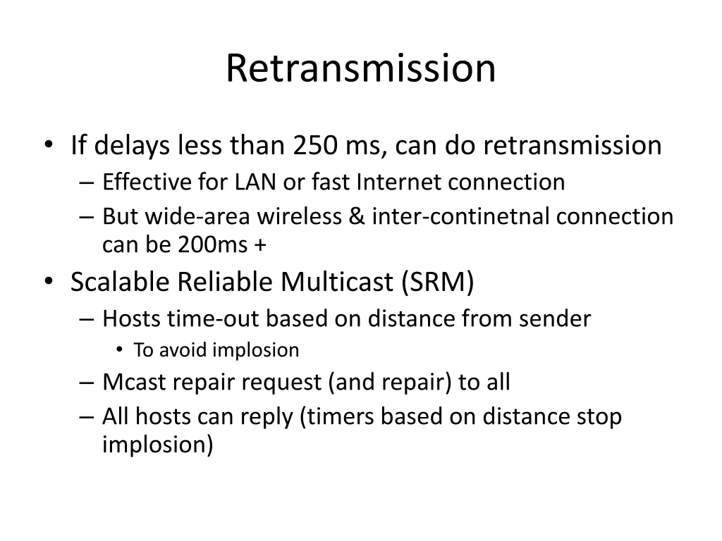 retransmission