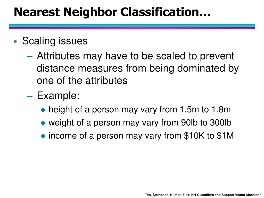 nearest neighbor classification 2