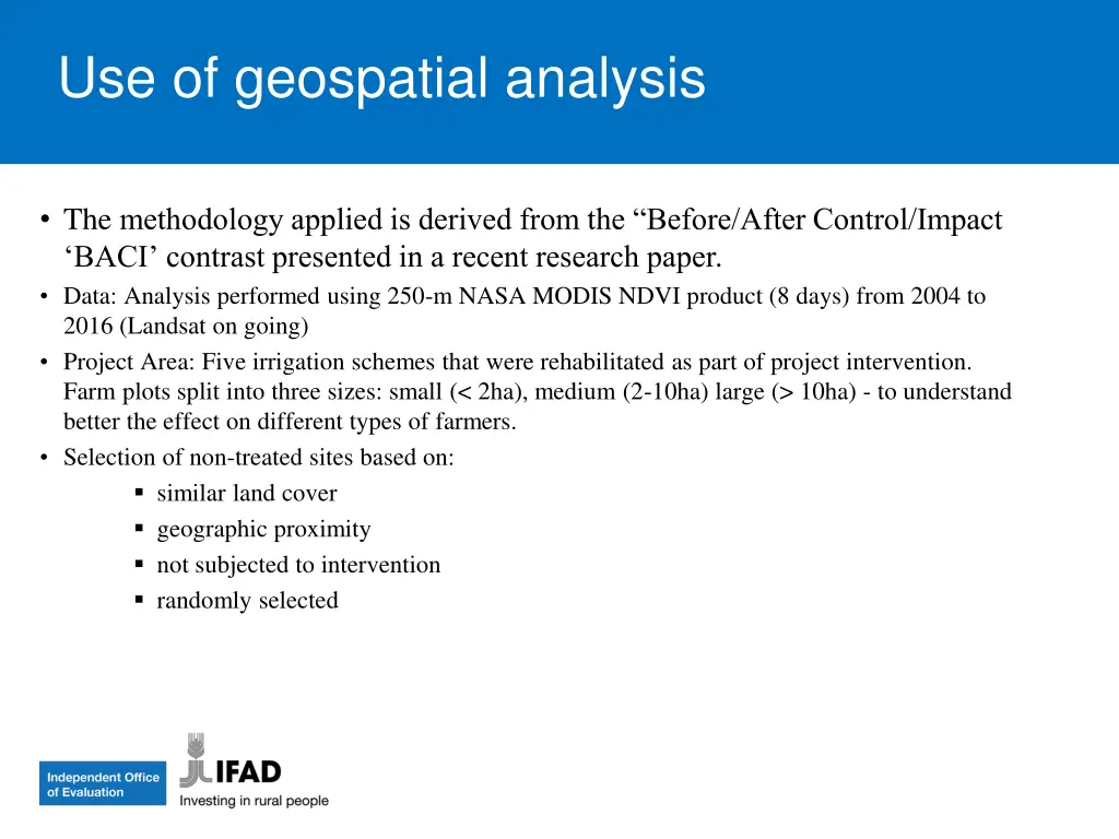 use of geospatial analysis