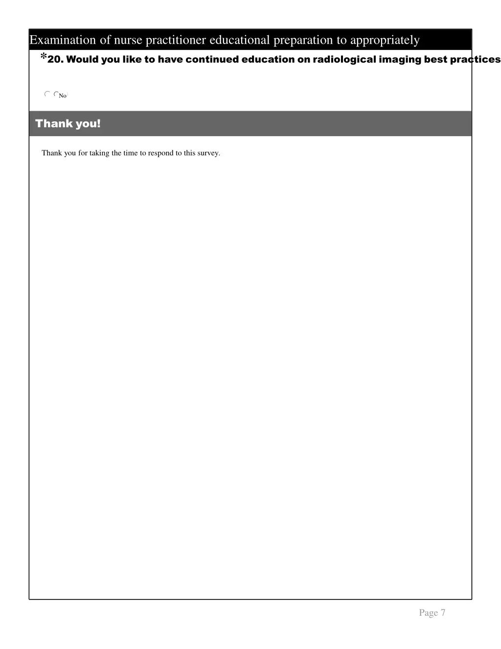 examination of nurse practitioner educational 6