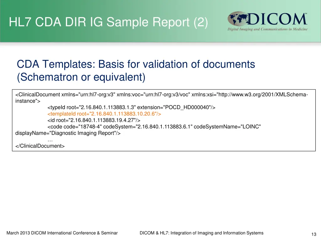hl7 cda dir ig sample report 2