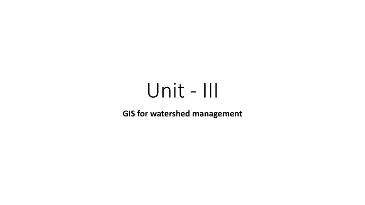 unit iii