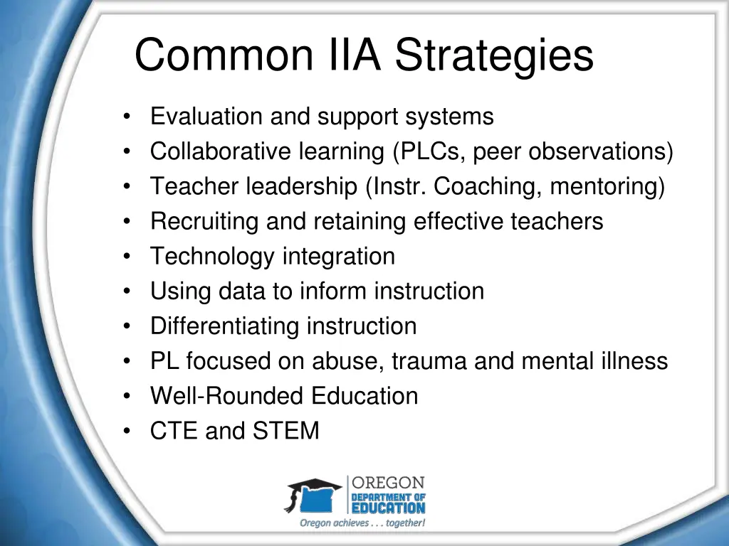 common iia strategies