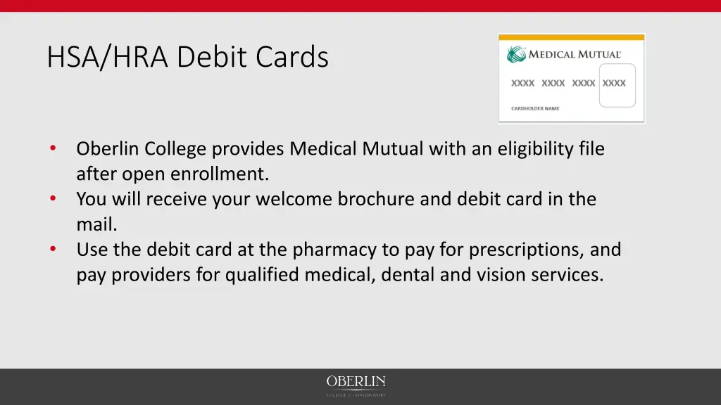 hsa hra debit cards