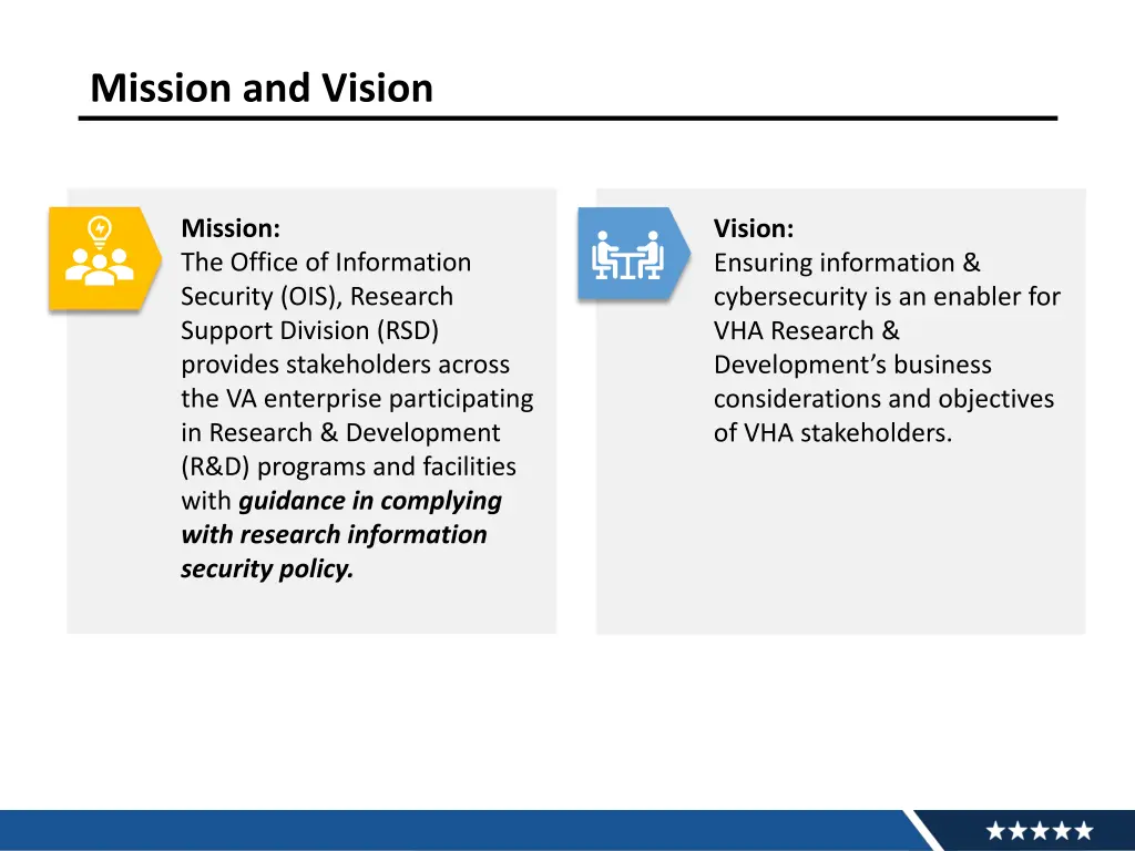 mission and vision