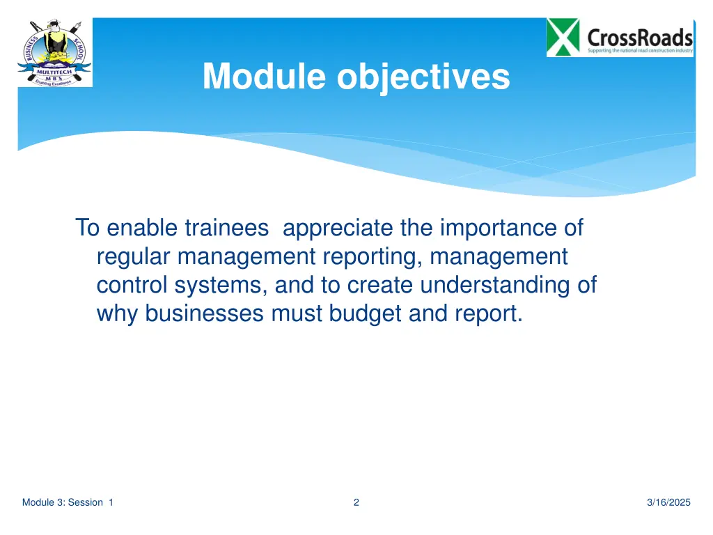 module objectives