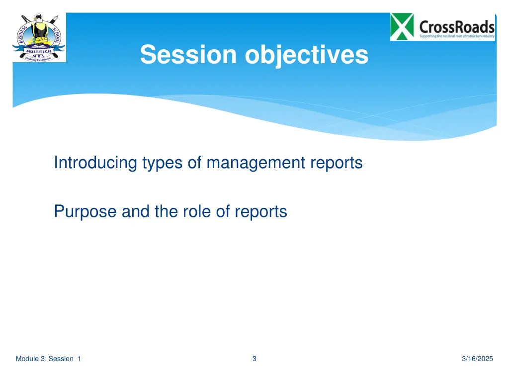 session objectives