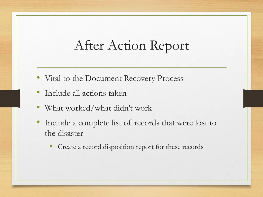 after action report