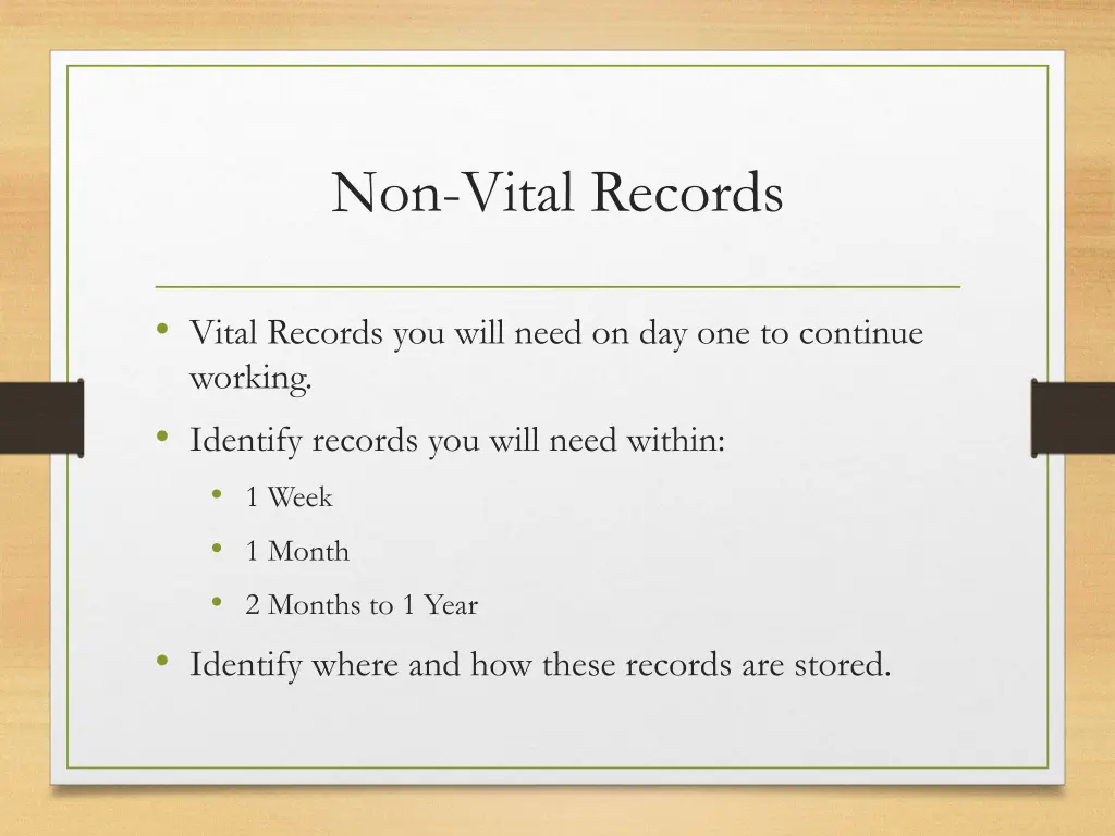 non vital records