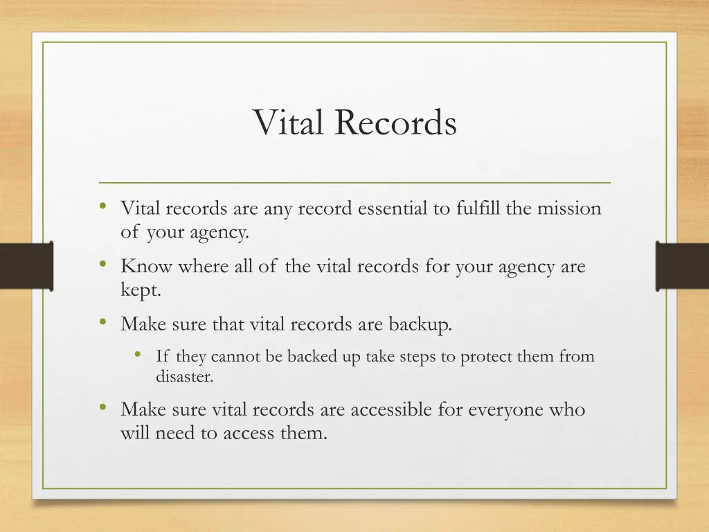 vital records