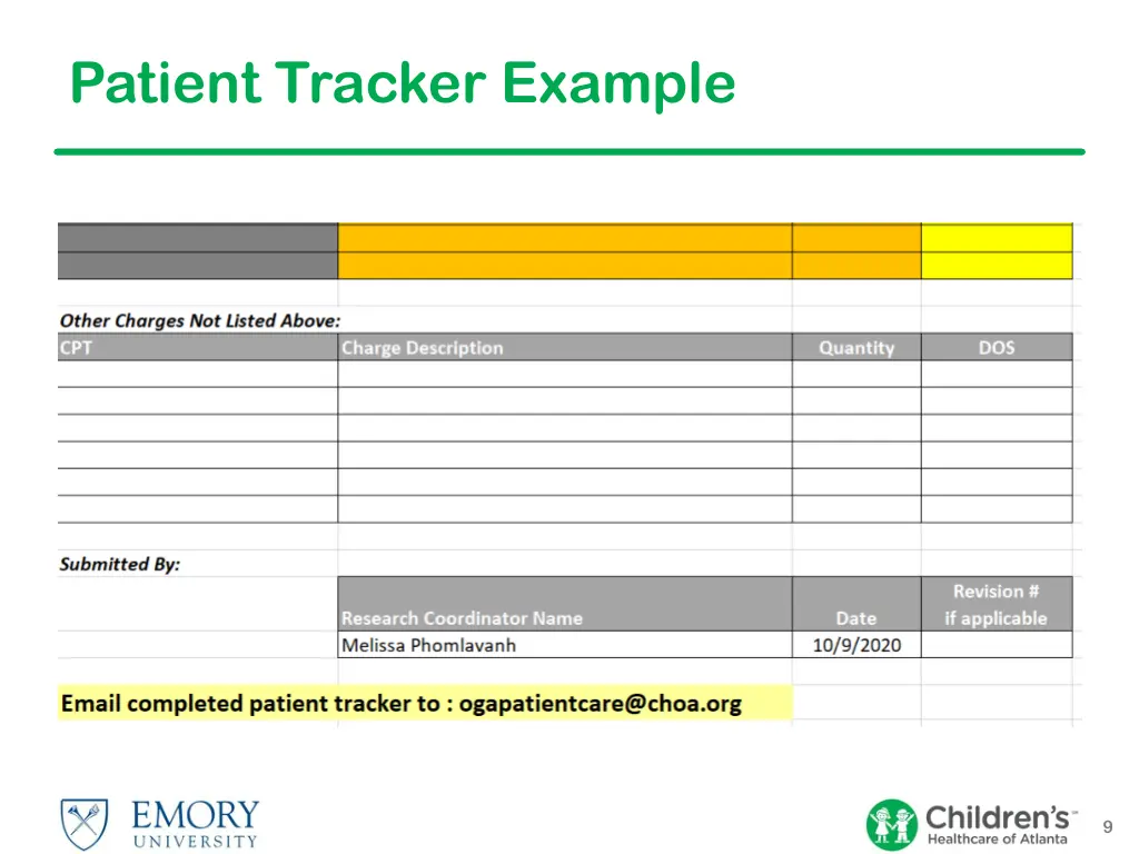 patient tracker example 1