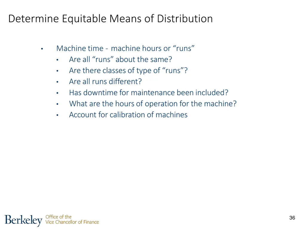 determine equitable means of distribution 4
