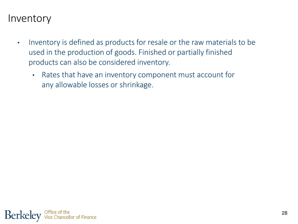 inventory