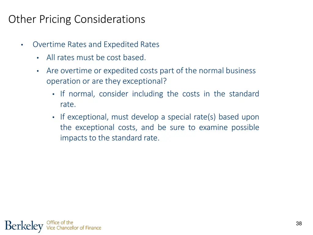 other pricing considerations 1