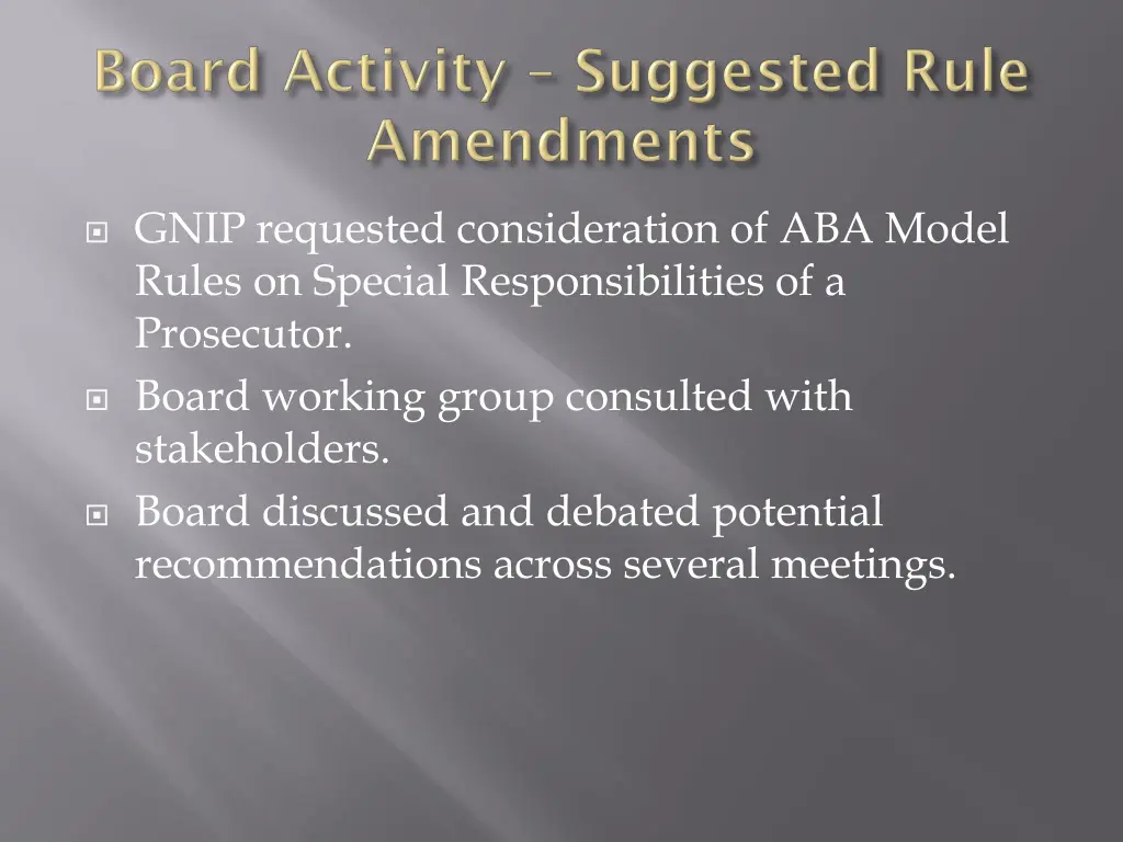gnip requested consideration of aba model rules