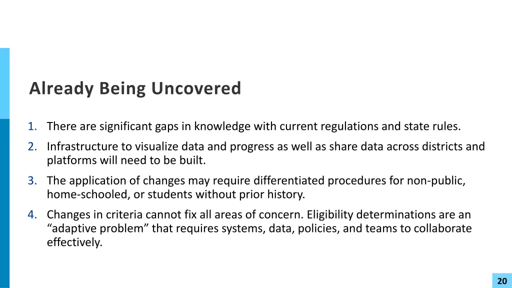 already being uncovered
