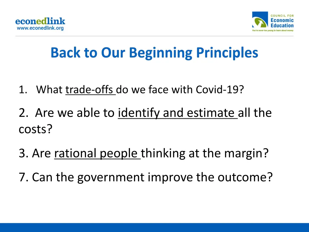 1 what trade offs do we face with covid 19