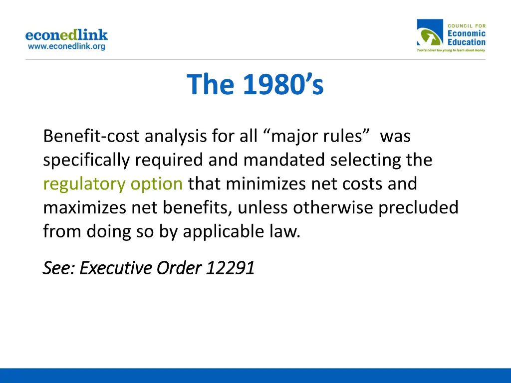 benefit cost analysis for all major rules