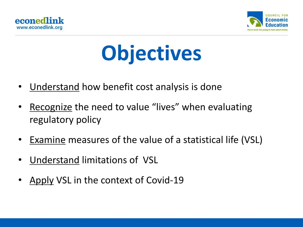 objectives