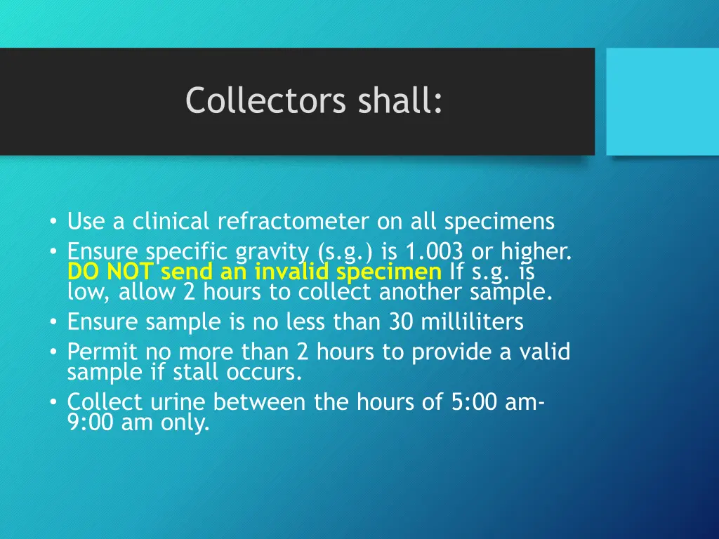 collectors shall