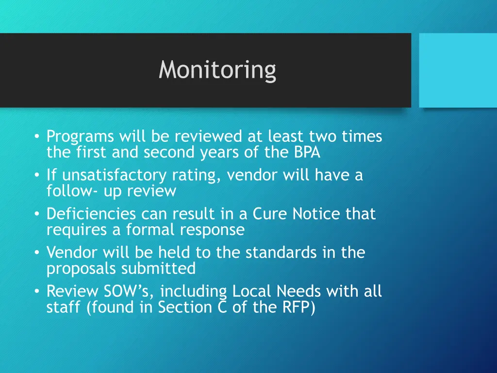 monitoring