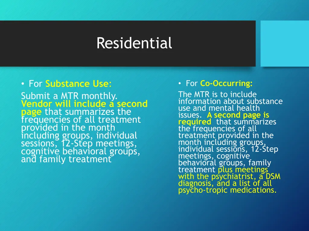 residential