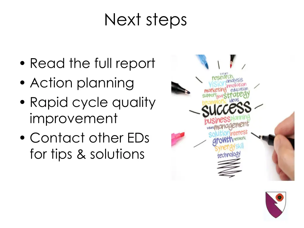 next steps