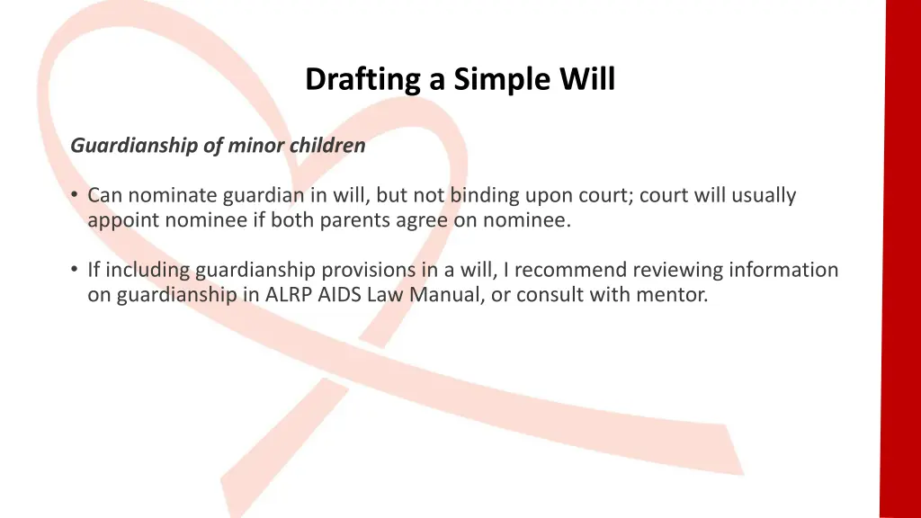drafting a simple will 7