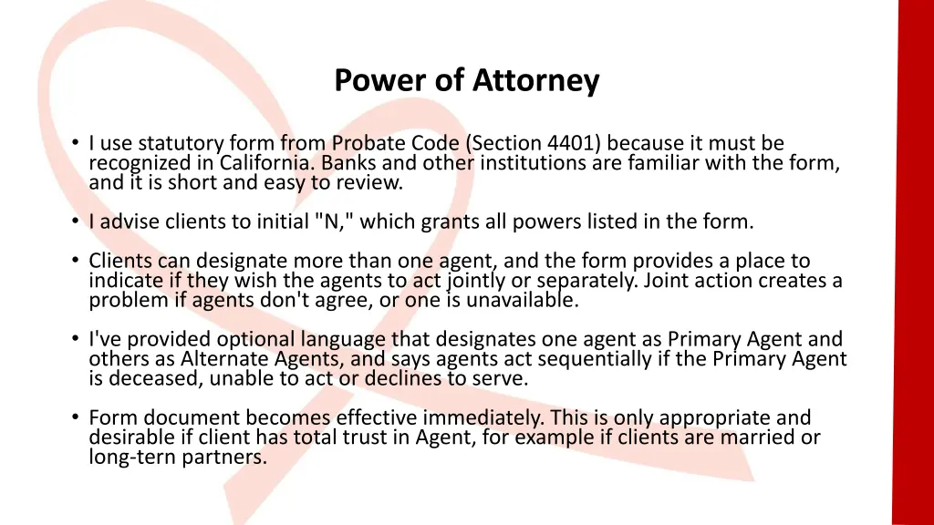 power of attorney