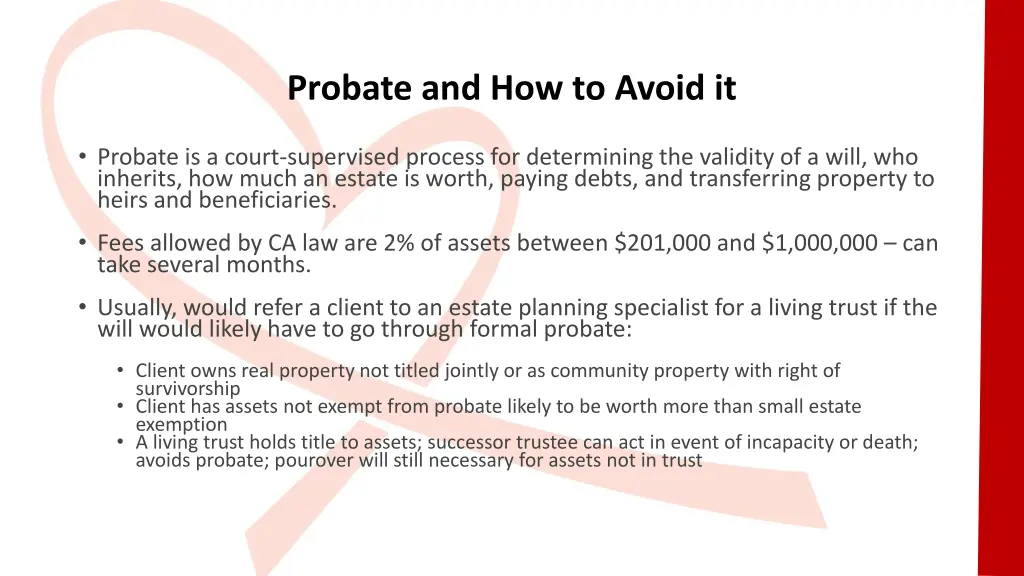 probate and how to avoid it