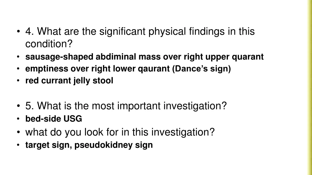 4 what are the significant physical findings