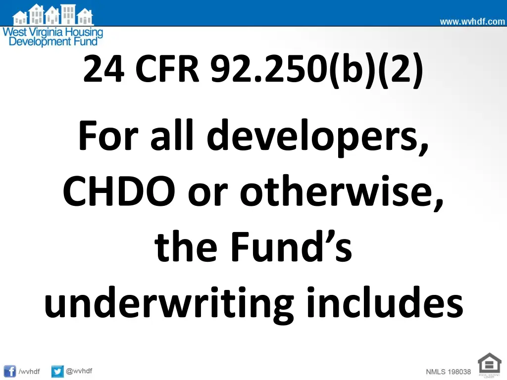 24 cfr 92 250 b 2 for all developers chdo