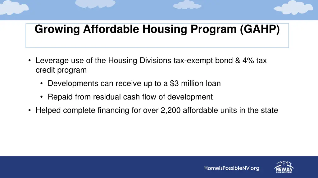 growing affordable housing program gahp