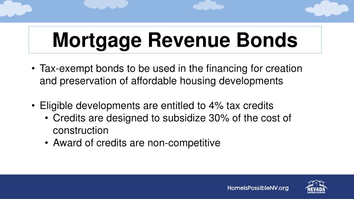 mortgage revenue bonds