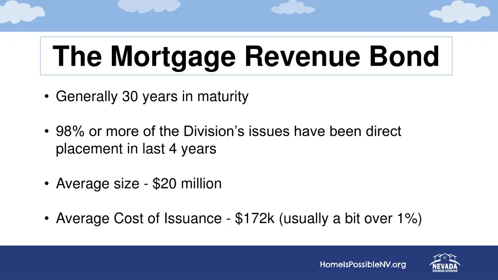 the mortgage revenue bond