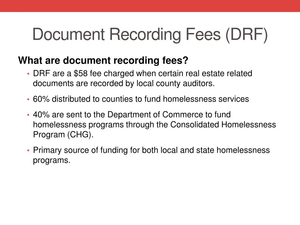 document recording fees drf
