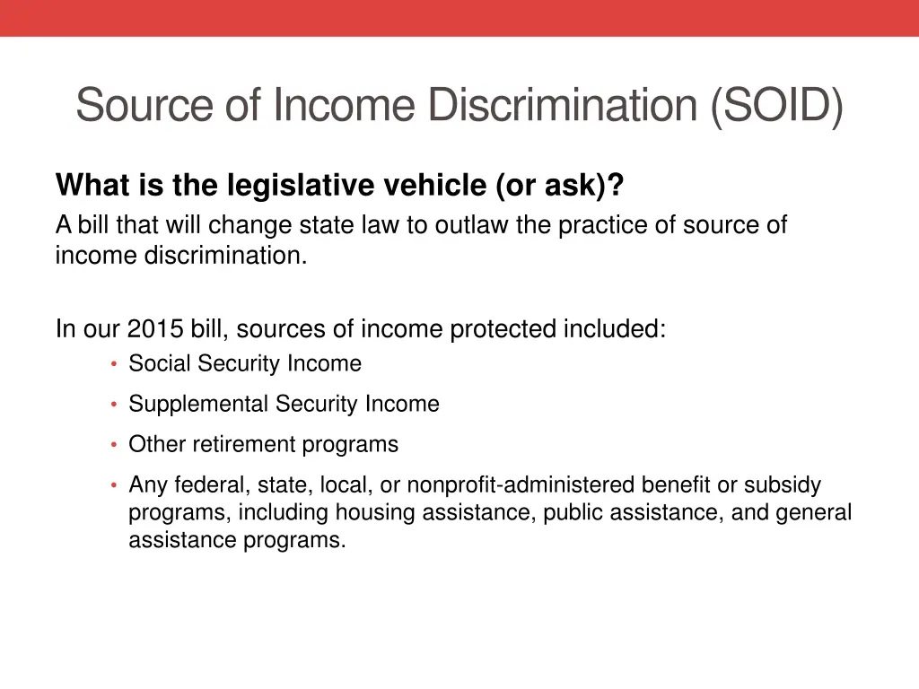 source of income discrimination soid 1
