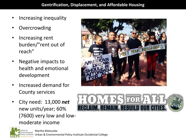 gentrification displacement and affordable housing