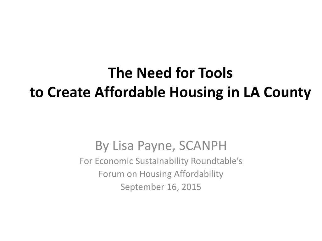 the need for tools