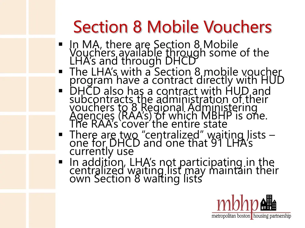 section 8 mobile vouchers in ma there are section