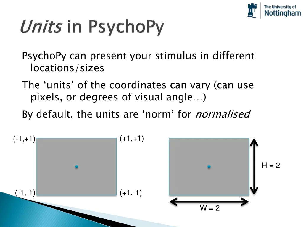 psychopy can present your stimulus in different