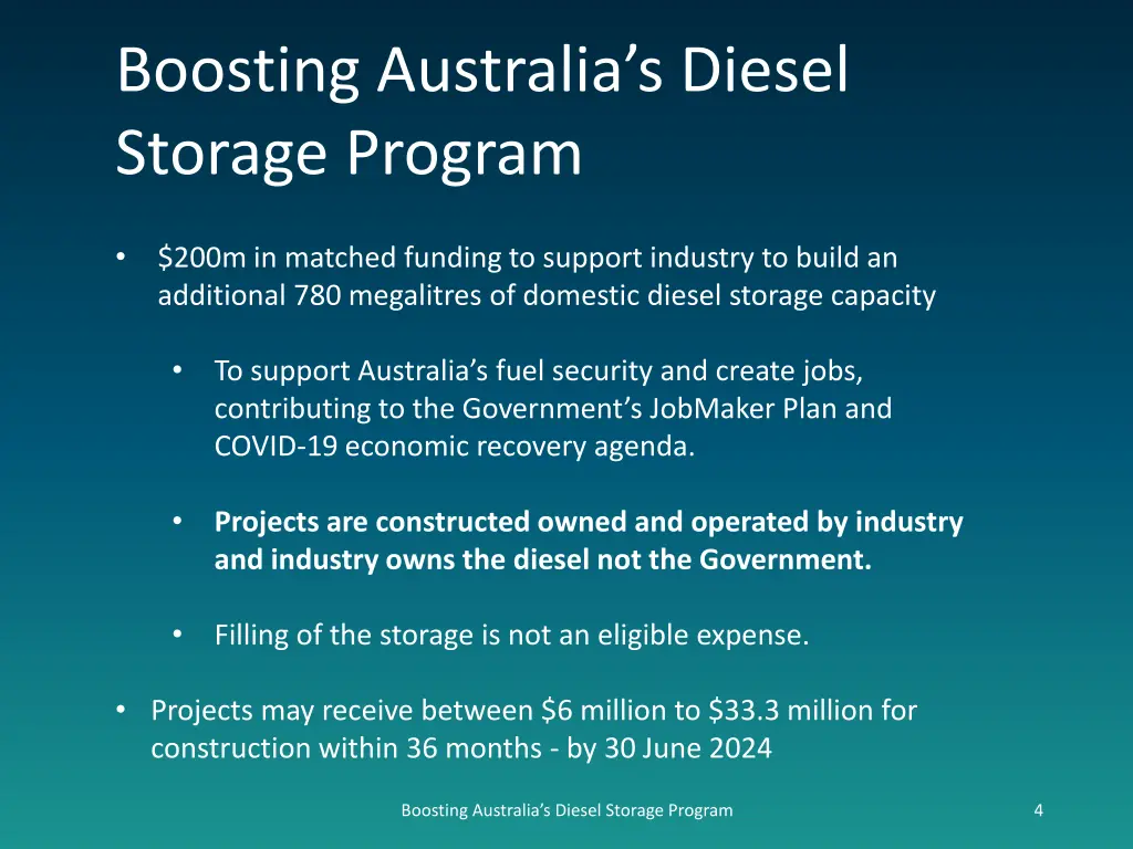 boosting australia s diesel storage program 200m