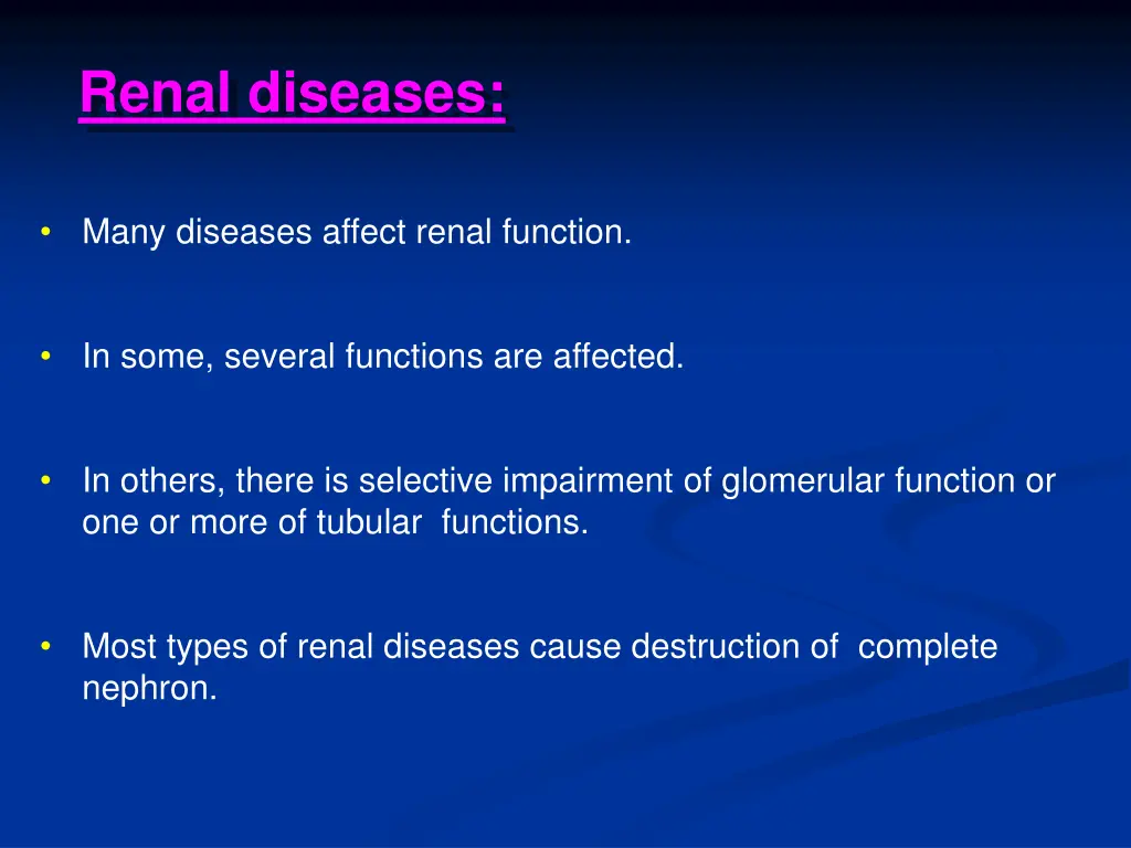 renal diseases