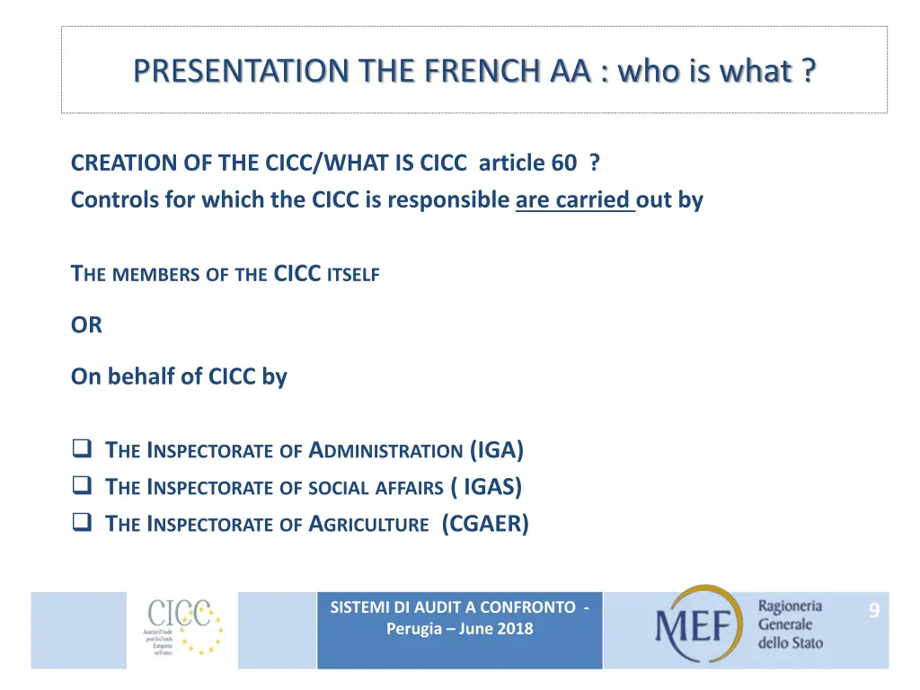 presentation the french aa who is what