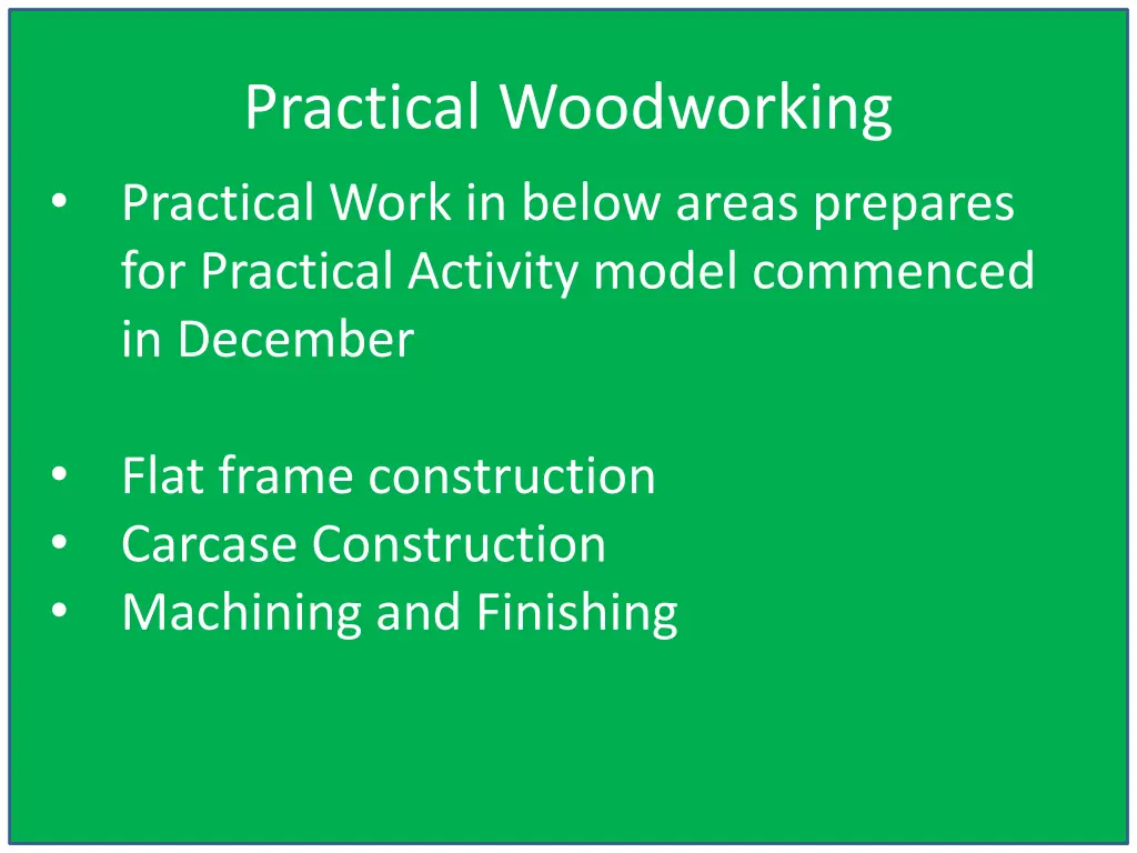 practical woodworking 1